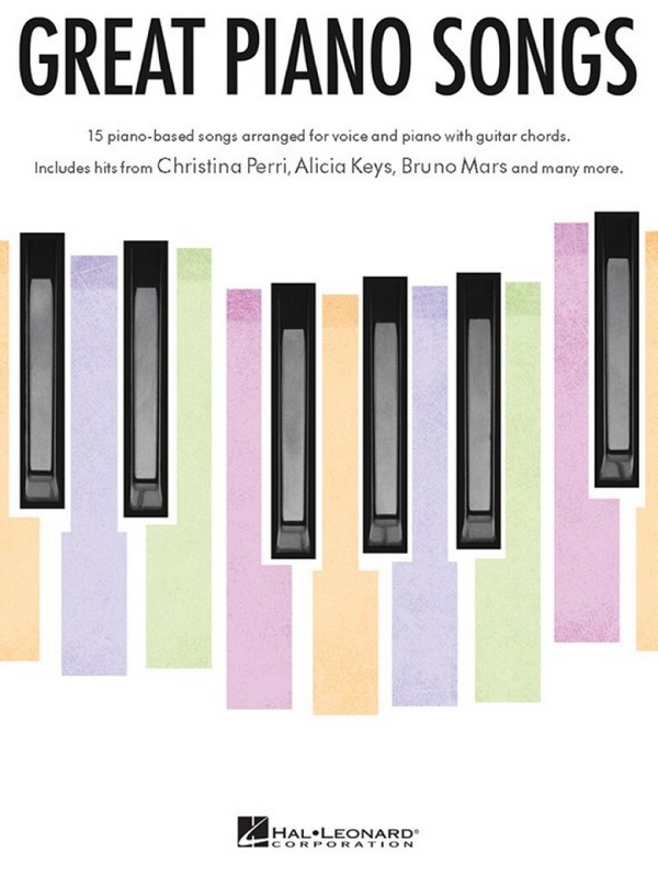 Great Piano Songs  songbook piano/vocal/guitar  