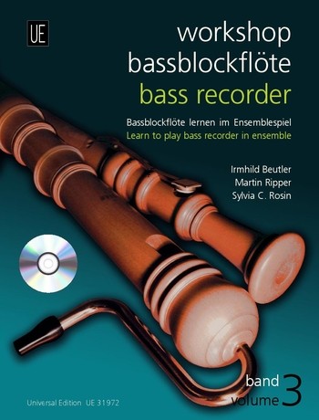 Workshop Bassblockflöte Band 3  (+CD) Bassblockflöte lernen  im Ensemblespiel