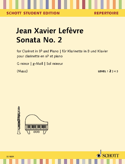 Sonate g-Moll Nr.2  für Klarinette und Klavier  