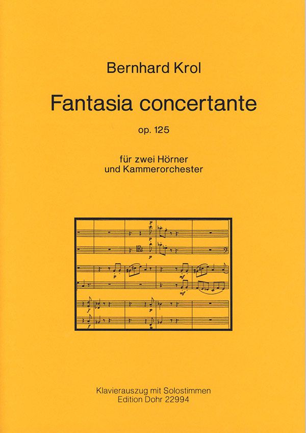 Fantasia concertante op.125  für 2 Hörner und Kammerorchester  für 2 Hörner und Klavier