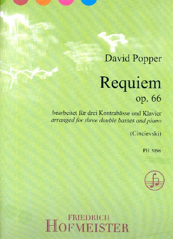 Requiem op.66  für 3 Kontrabässe (Orchester- oder Solostimmung) und Klavier  