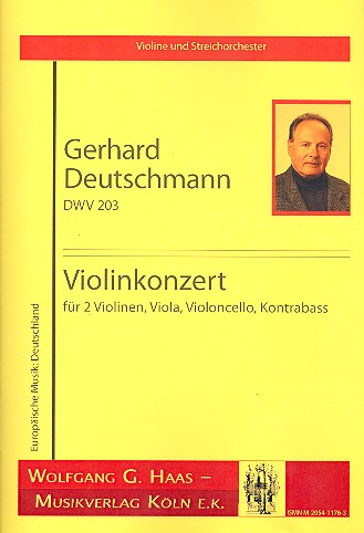 Konzert DWV203 für Violine und  Streichorchester  Partitur