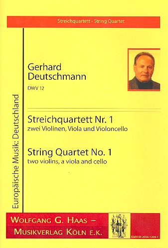 Streichquartett Nr.1 DWV12 für  2 Violinen, Viola und  Violoncello  Partitur und Stimmen