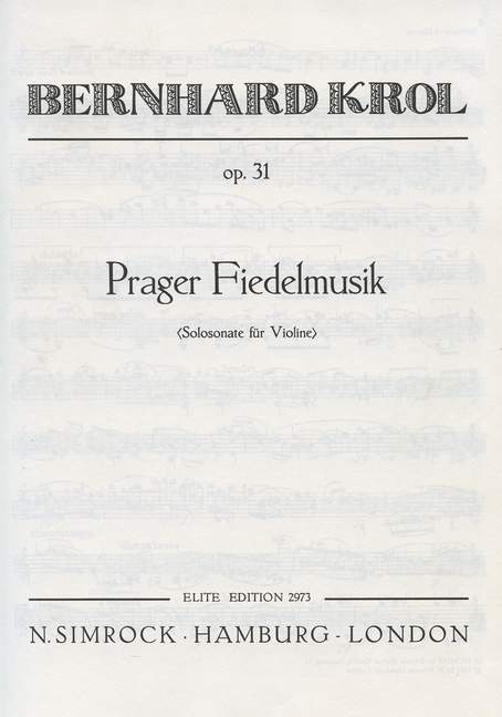 Prager Fiedelmusik op.31  für Violine  