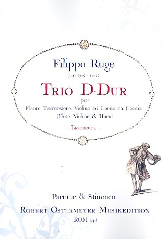 Trio D-Dur  für Flöte, Violine und Horn in D  Partitur und Stimmen