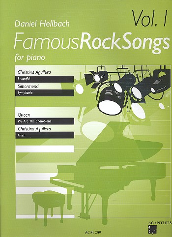 Famous Rock Songs vol.1  für Klavier  