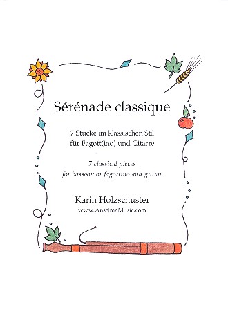 Sérénade classique  für Fagott (Fagottino) und Gitarre  Partitur und Stimme