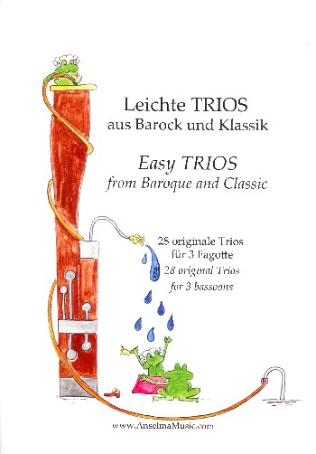 Leichte Trios aus Barock und Klassik  für 3 Fagotte  Partitur