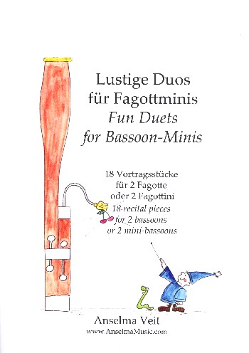 Lustige Duos für Fagottminis  für 2 Fagotte (Fagottini)  Spielpartitur
