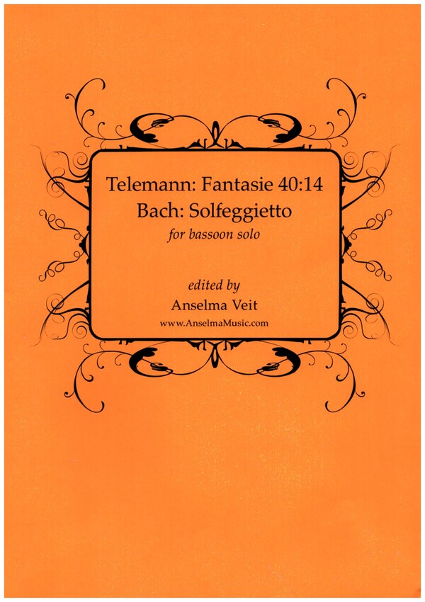 Fanasie TWV40:14 (Telemann) und Solfeggietto (Bach)  für Fagott solo  