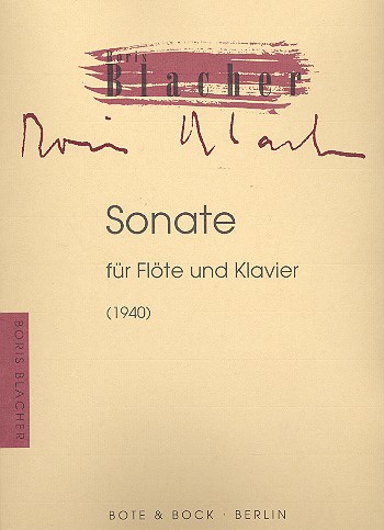 Sonate  für Flöte und Klavier  
