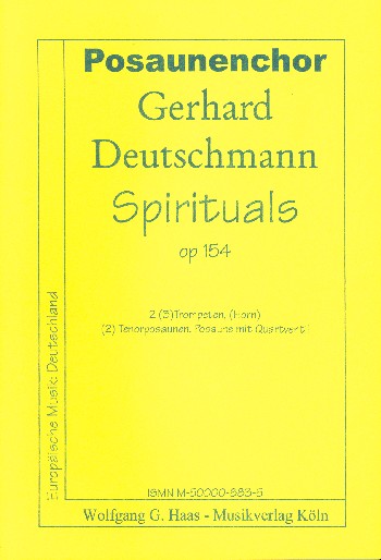 Spirituals op.154  für Trompeten, Horn und Posaunen  Partitur