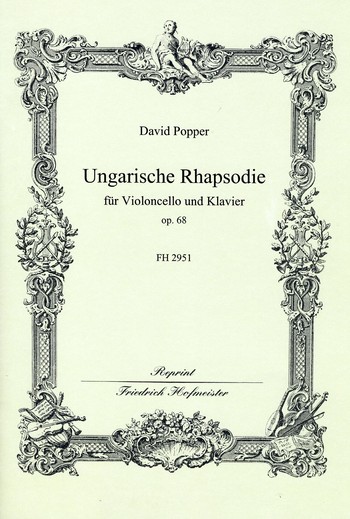 Ungarische Rhapsodie op.68  für Violoncello und Klavier  