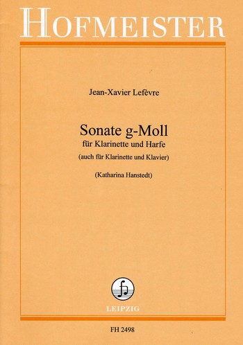 Sonate g-Moll  für Klarinette und Harfe  