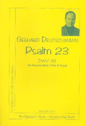 Psalm 23 DWV38  für Sopran, Flöte und Orgel  