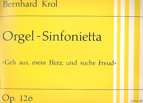 Orgel-Sinfonietta op.126  für Orgel  