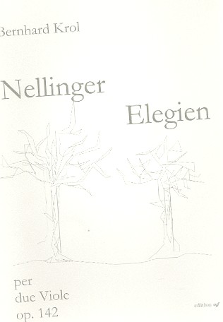 Nellinger Elegien op.142  für 2 Violen,  Spielpartitur  