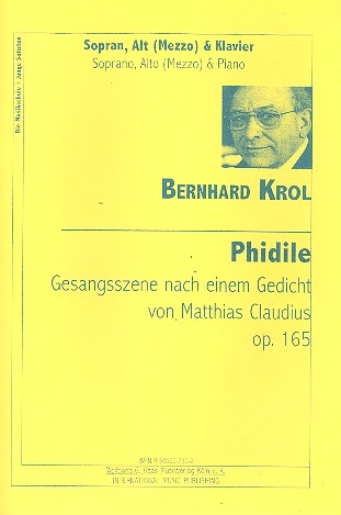 Philide op.165 für 2 Singstimmen  (SA oder SM) und Klavier  