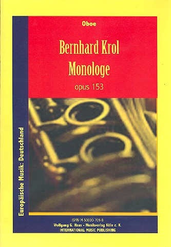 Monologe op.153 für Oboe    