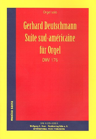 Suite sud-americaine DWV176  für Orgel  