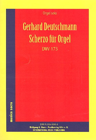 Scherzo DWV173  für Orgel  