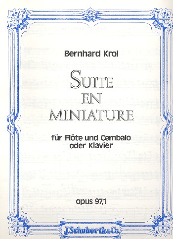 Suite en miniature op.97,1  für Flöte und Cembalo  (Klavier)