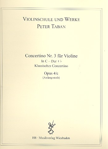 Concertino C-Dur Nr.3 op.4c  für Violine und Klavier  