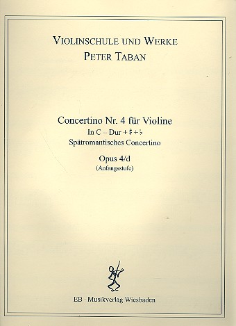 Concertino C-Dur Nr.4 op.4d  für Violine und Klavier  
