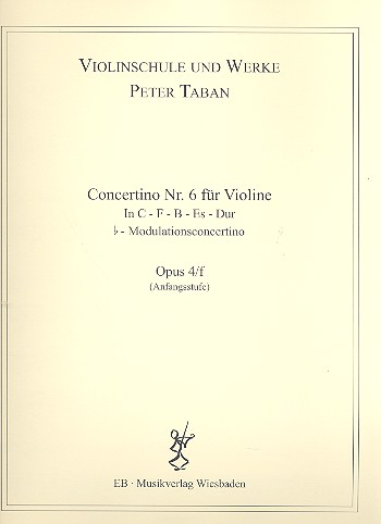 Concertino Nr.6 op.4f  für Violine und Klavier  