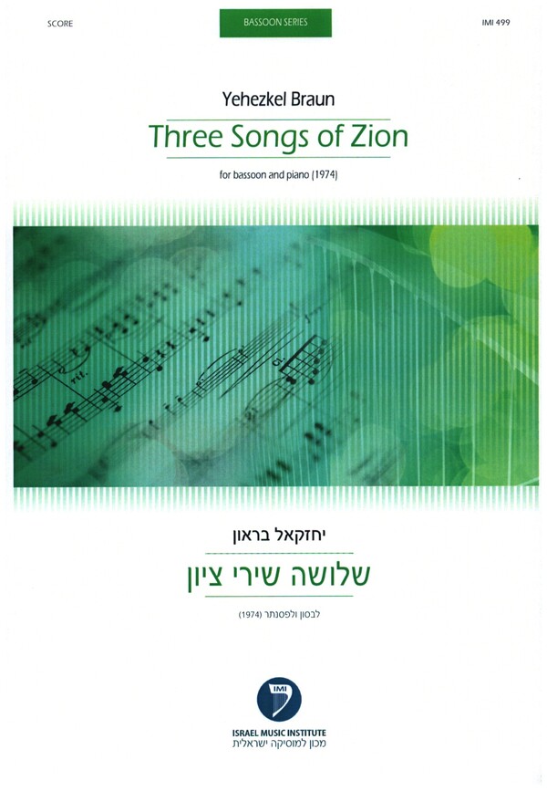 3 Songs of Zion  for bassoon and piano  
