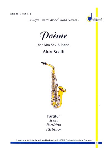 Poème  für Altsaxophon und Klavier  