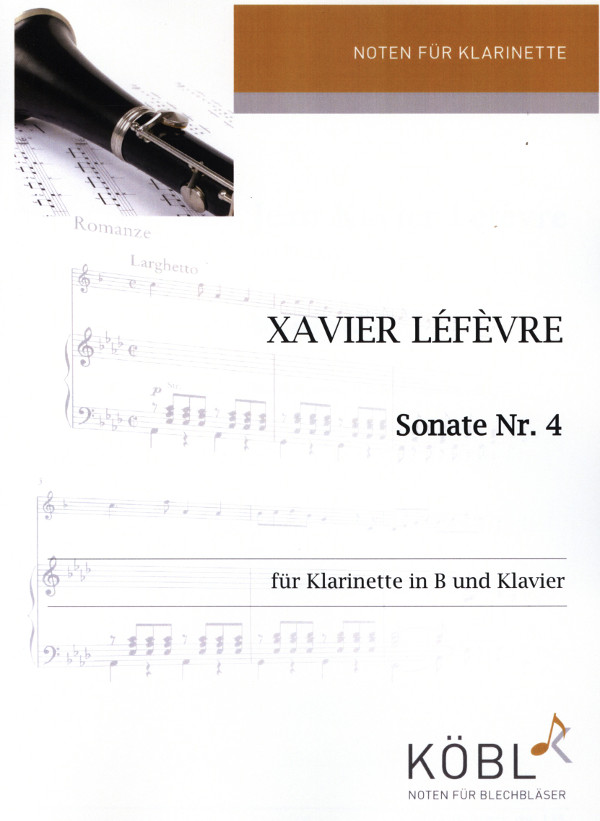 Sonate Nr.4  für Klarinette in B und Klavier  