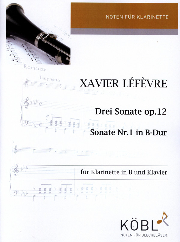 Sonate B-Dur op.12 Nr.1  für Klarinette und Klavier  