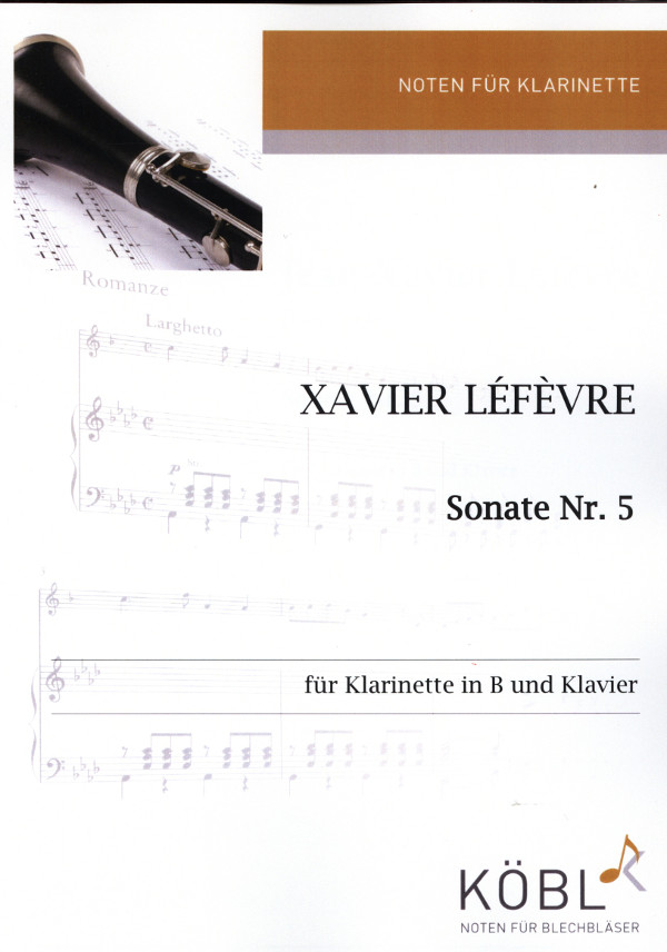 Sonate Nr.5  für Klarinette und Klavier  